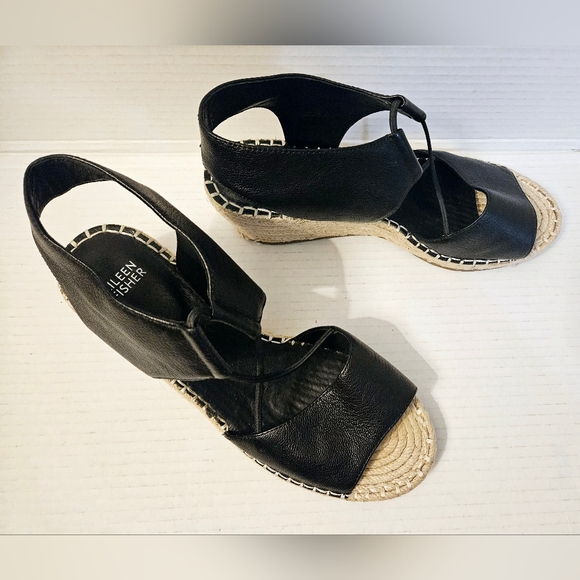 Eileen Fisher Agnes Espadrille Wedge Sandal - Picture 15 of 16